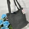 Handmade Simple Gray Knitted Bag
